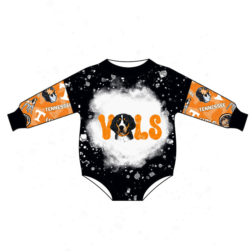 Baby Girls Dogs Team Long Sleeve Rompers preorder(moq 5)