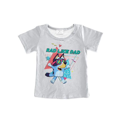 Baby Boys Rad Like Dad Dog Short Sleeve Tee Shirts Preorder(moq 5)