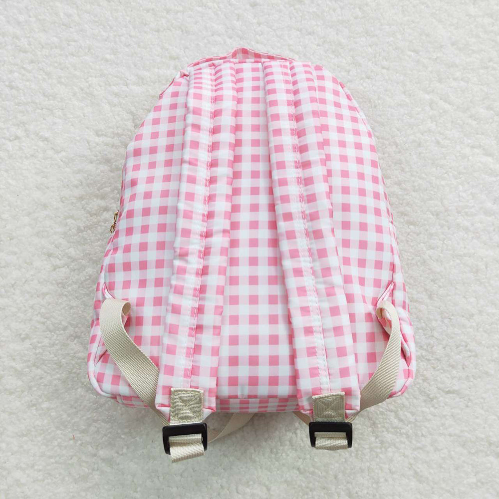 Baby Girls Children Pink Checkered Back Bags