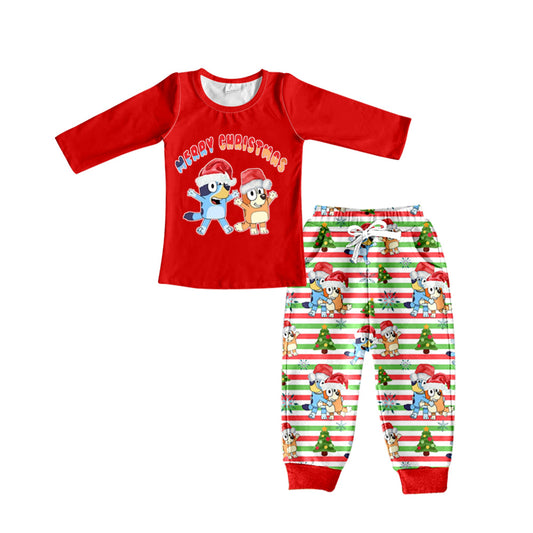 Baby Boys Christmas Dogs Pants Clothes Sets preorder(moq 5)