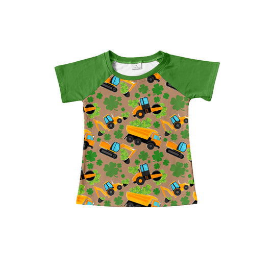Baby Boys St Patrick Quatrefoil Short Sleeve Tee Shirts preorder(moq 5)