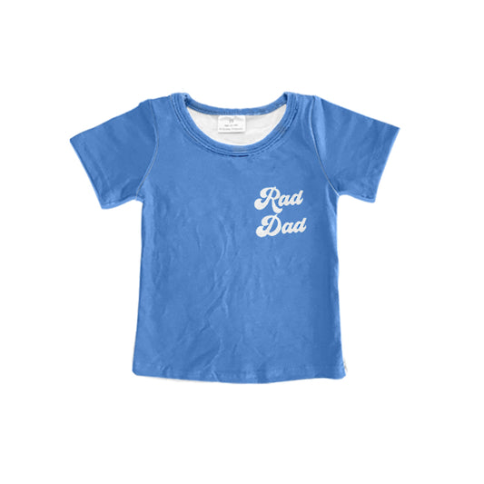 Adult Men Rad Dad Blue Short Sleeve Tee Shirts Preorder(moq 5)