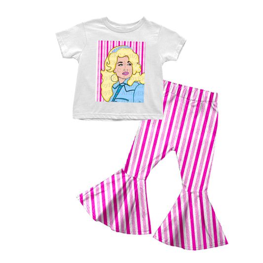 Baby Girls Pink Singer Bell Pants Clothes Sets preorder(moq 5)