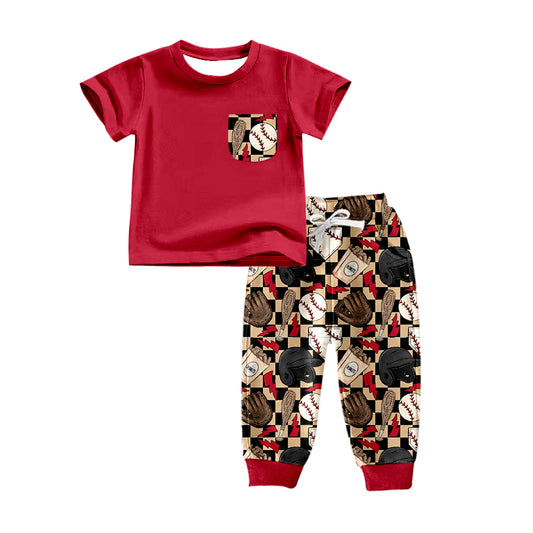 Baby Boys Baseball Top Pants Clothing Sets preorder(moq 5)