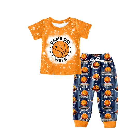 Baby Boys Basketball Gameday Top Pants Clothes Sets preorder(moq 5)