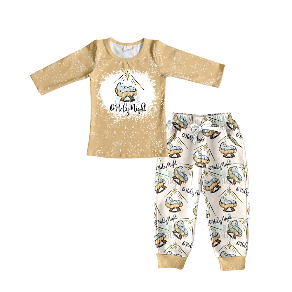 Baby Boys Christmas Nativity Jammies Pants Clothing preorder(moq 5)