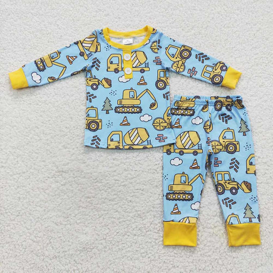 Baby Boys Construction Pajamas Clothing Sets