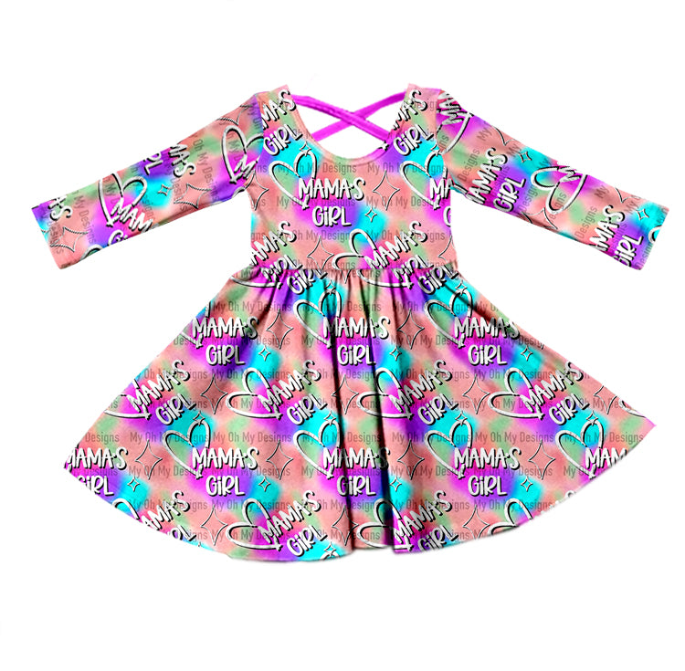 Baby Girls Mama's Girl Knee Length Dresses preorder(moq 5)