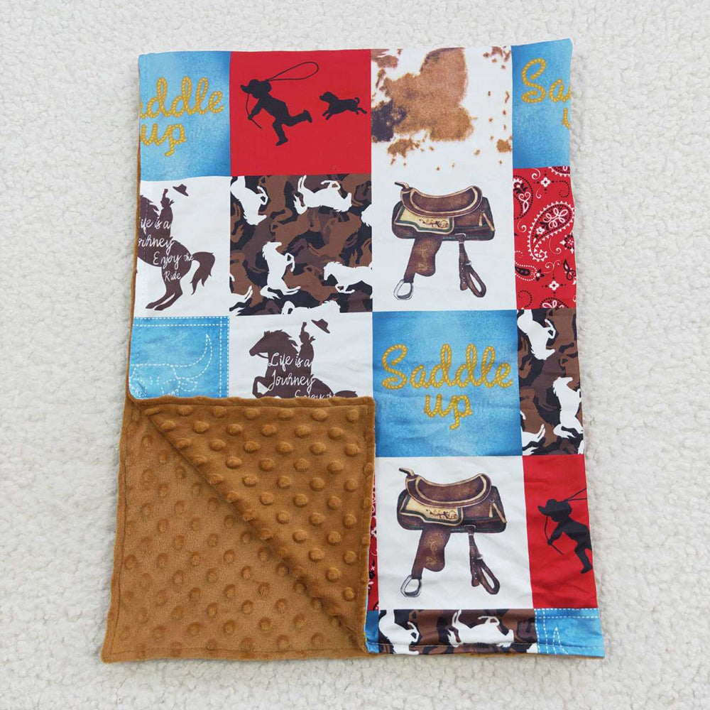 Baby Girls Horse Rodeo Western Blankets