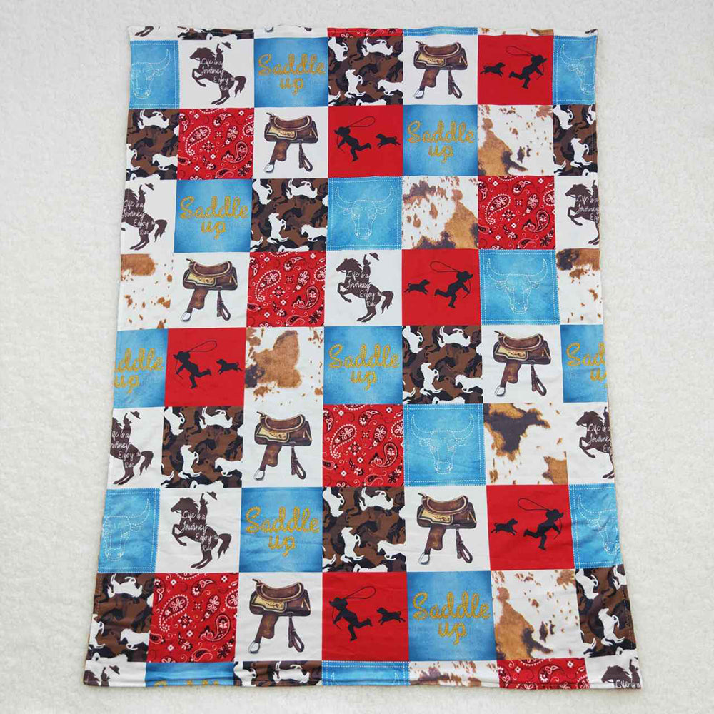 Baby Girls Horse Rodeo Western Blankets