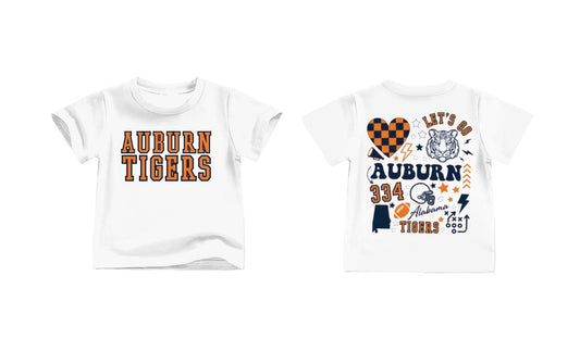 Baby Kids Tiger Team White Short Sleeve Shirts Tops preorder(moq 5)