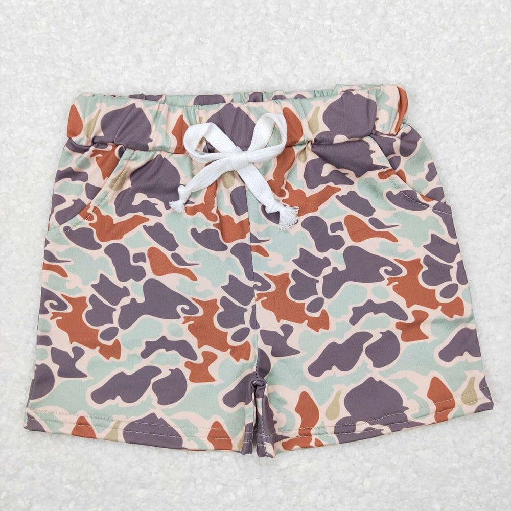 Baby Boys Camo String Cord Bottom Shorts