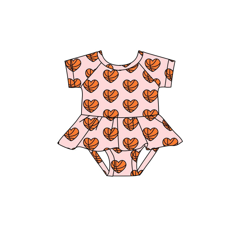 Baby Toddler Girls Basketball Short Sleeve Rompers preorder(moq 5)