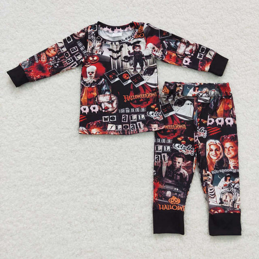 Baby Boys Halloween Black Character Pajamas Clothes Sets