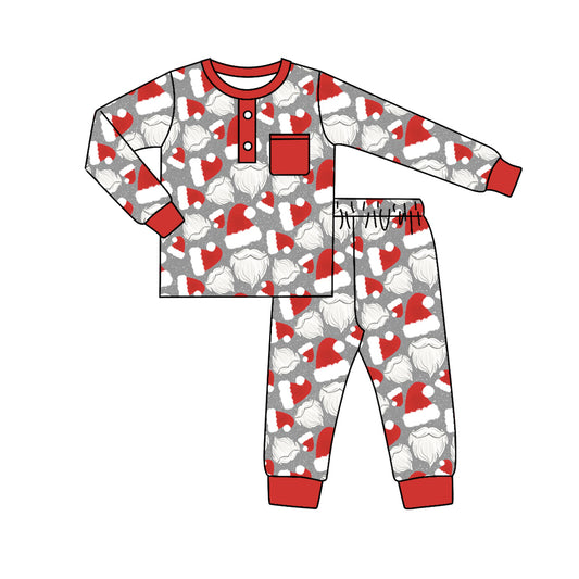 Baby Boys Christmas Santa 2pcs Pajamas Clothing Sets preorder(moq 5)