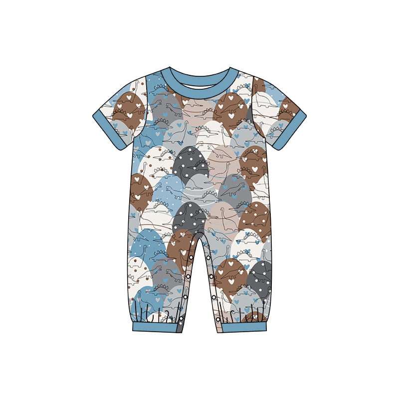 Baby Toddler Boys Dinosaurs Short Sleeve Rompers preorder(moq 5)