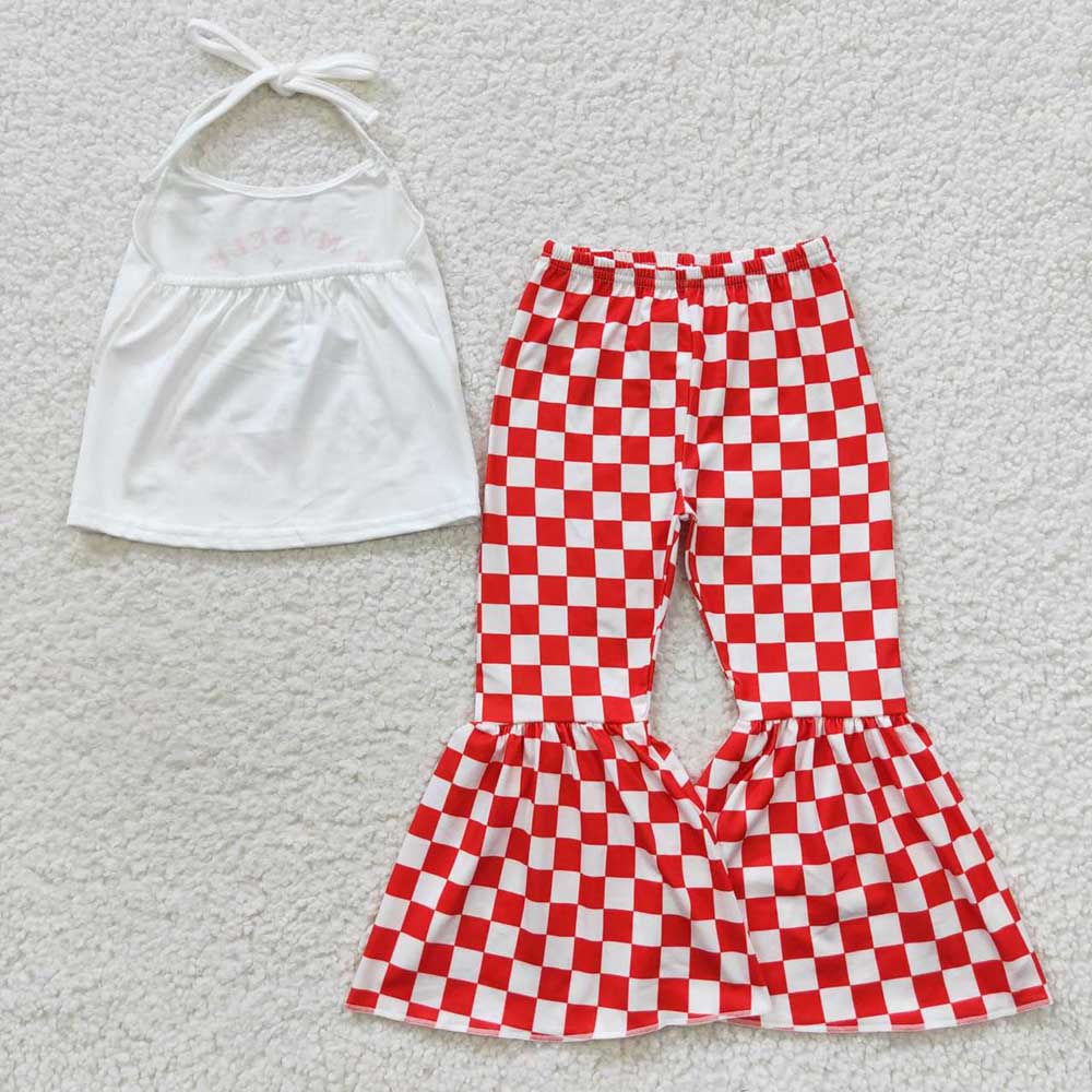 Baby Girls I Flowers Bell Pants Clothing Sets