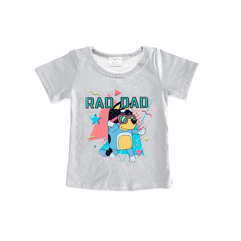 Adult Men Rad Dad Dog Short Sleeve Tee Shirts Preorder(moq 5)