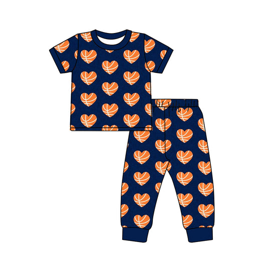 Baby Boys Toddler Basketball Tops Pants Pajamas Clothes Outfits Sets preorder(moq 5)