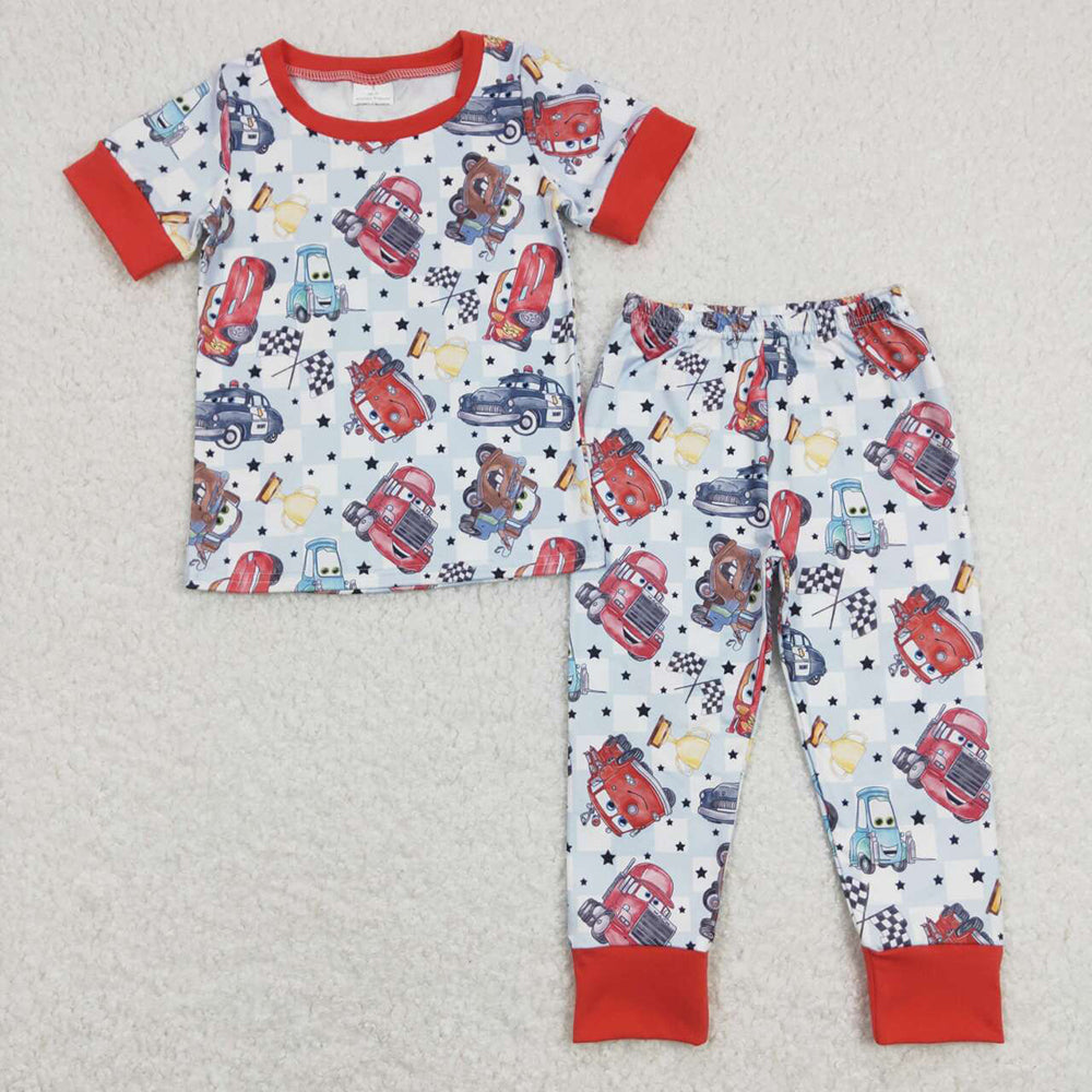 Baby Boys Racing Car Shirts Pants Pajamas Clothes Sets