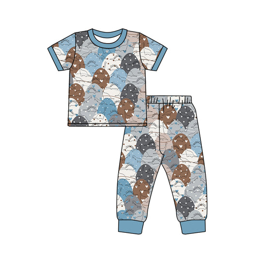 Baby Boys Toddler Dinosaurs Tops Pants Pajamas Clothes Outfits Sets preorder(moq 5)