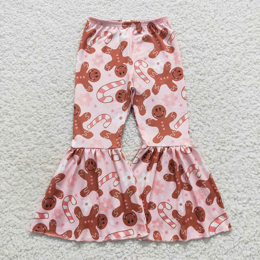 Baby Girls Christmas Gingerbread Bell Pants