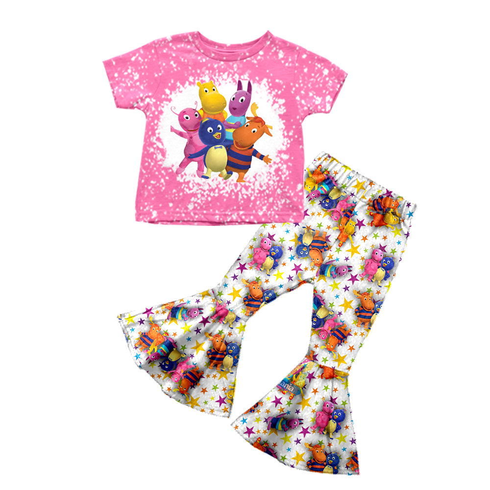 Baby Girls Cartoon Movie Tee Bell Pants Clothes Sets preorder(moq 5)