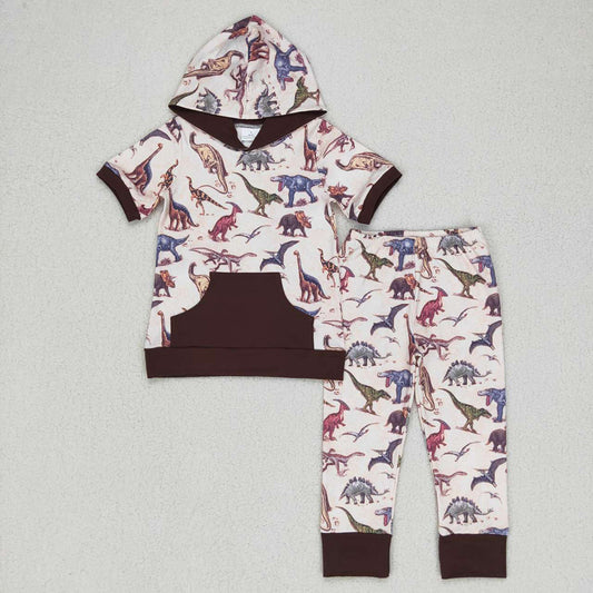 Baby Boys Hoodie Dinosaur Pants Clothes Sets