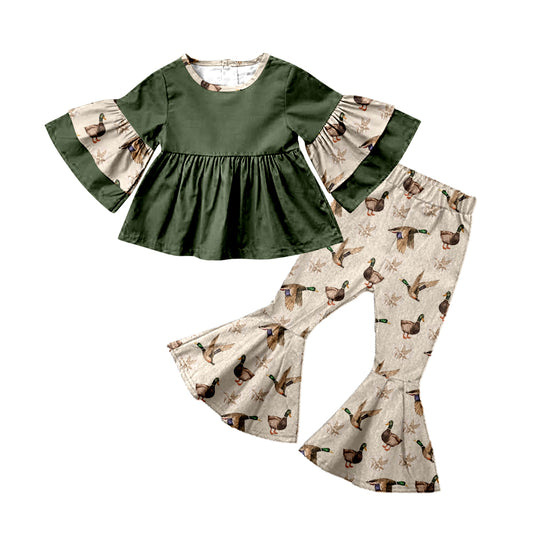 Baby Girls Hunting Duck Tunic Bell Pants Clothes Sets preorder(moq 5)