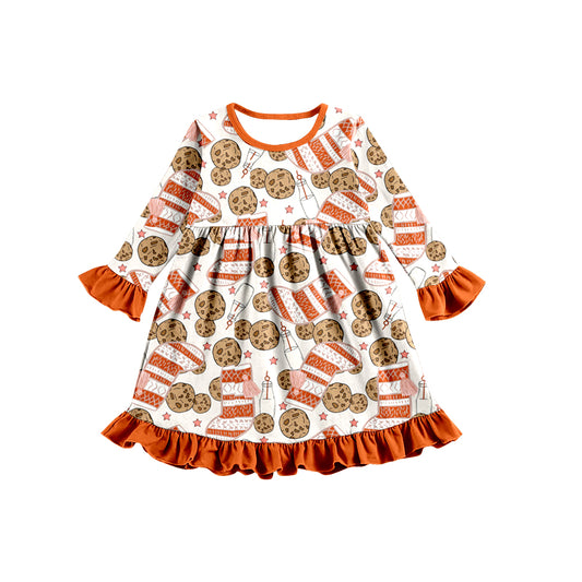 Baby Girls Cookie Long Sleeve Dresses preorder(moq 5)