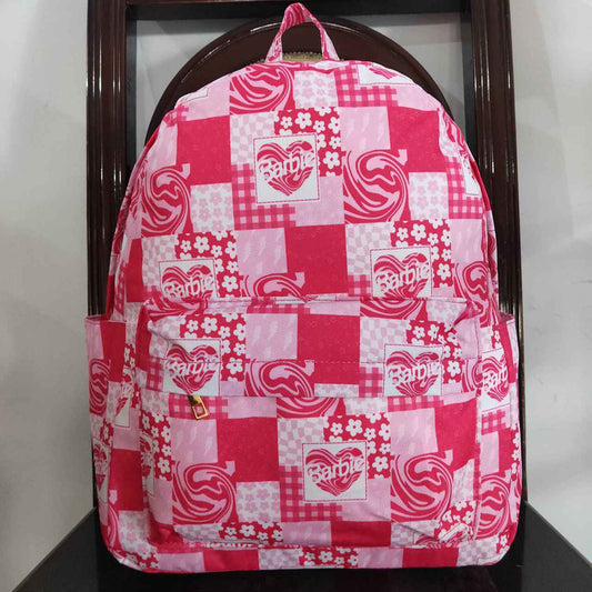 Baby Girls Children Doll Pink Flowers Back Bags