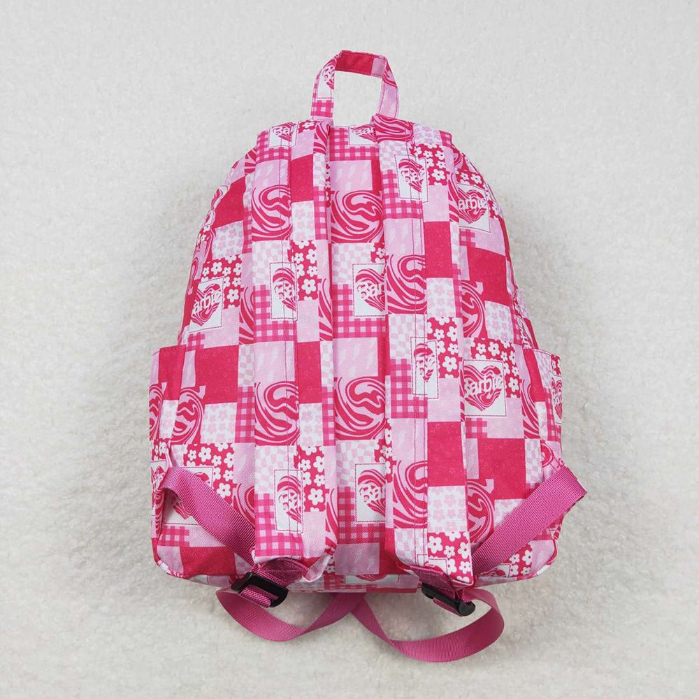 Baby Girls Children Doll Pink Flowers Back Bags