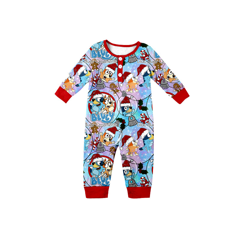 Baby Infant Girls Boys Cartoon Dogs Christmas Rompers preorder(moq 5)