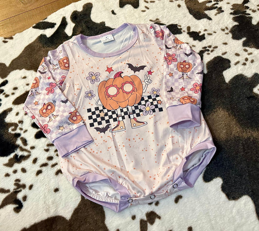 Baby girls Halloween pumpkin cute rompers