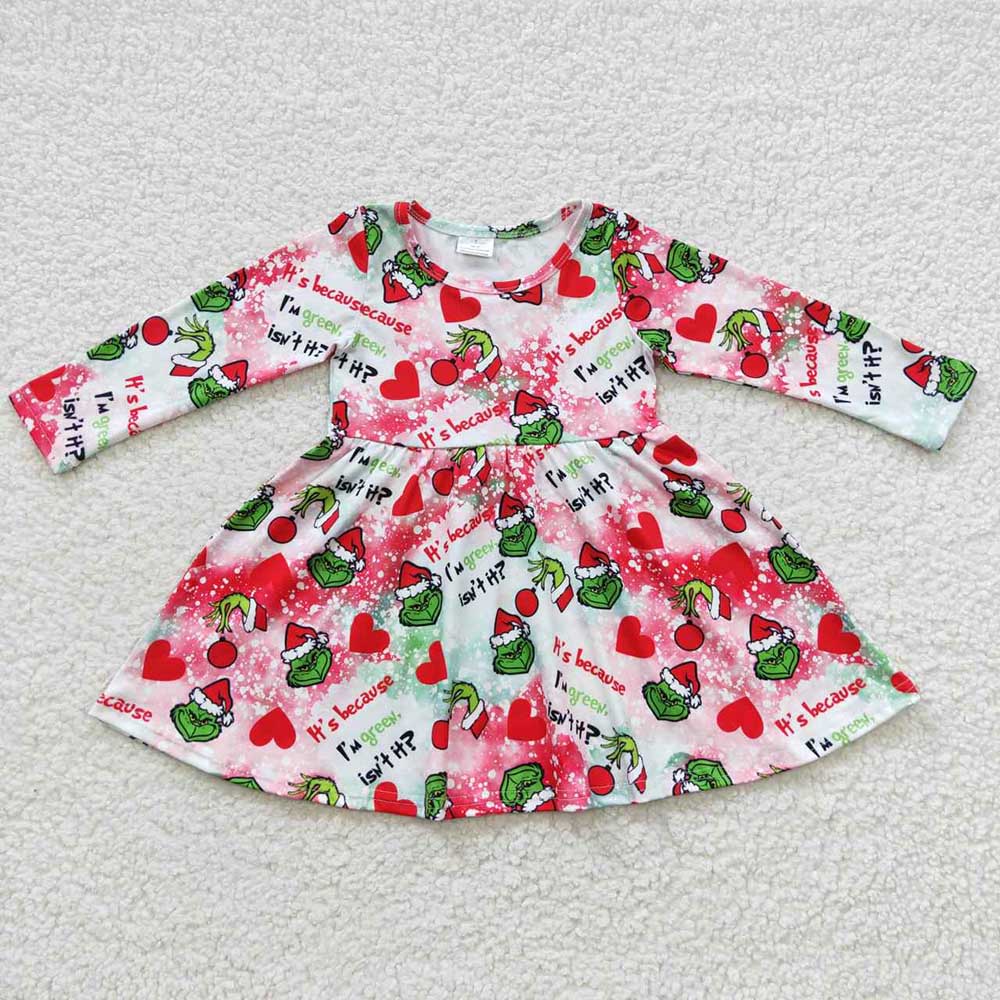 Baby Girls Christmas Red Frog Dresses