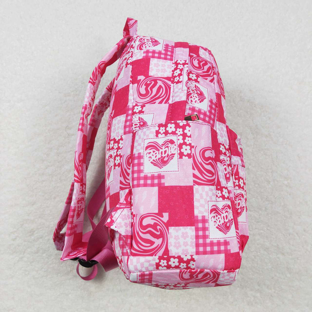 Baby Girls Children Doll Pink Flowers Back Bags