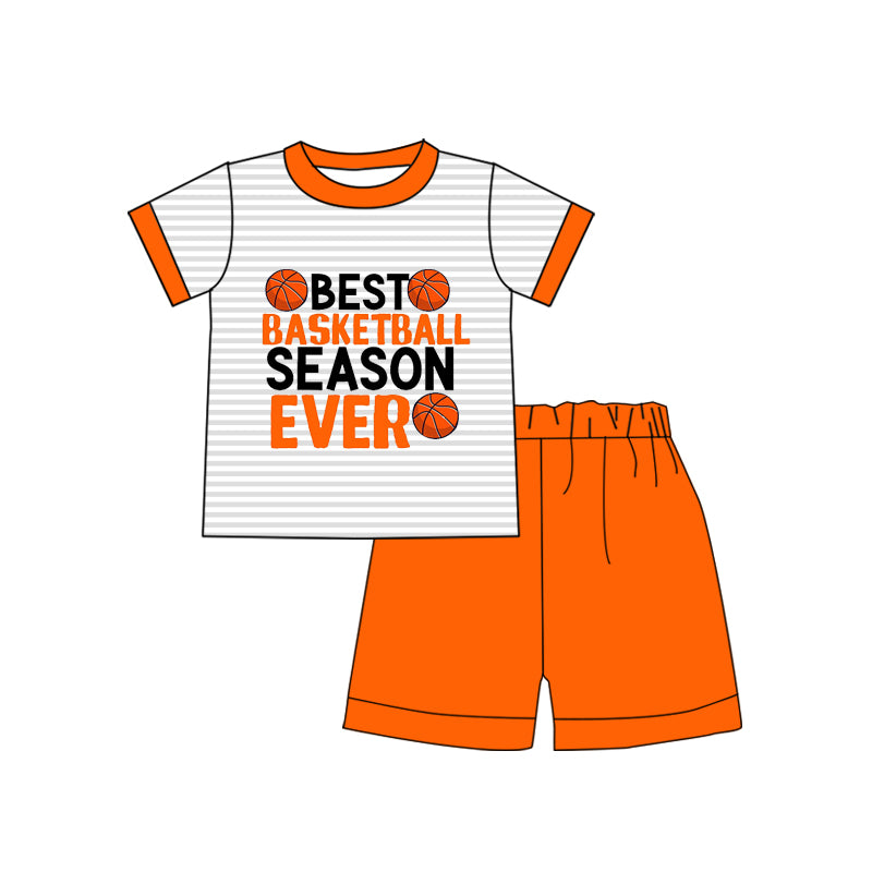 Baby Boys Basketball Season Top Shorts Clothes Sets preorder(moq 5)