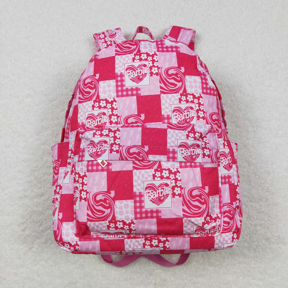 Baby Girls Children Doll Pink Flowers Back Bags