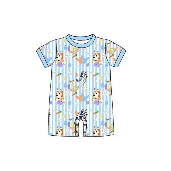 Baby Infant Boys Dogs Short Sleeve Rompers preorder(moq 5)