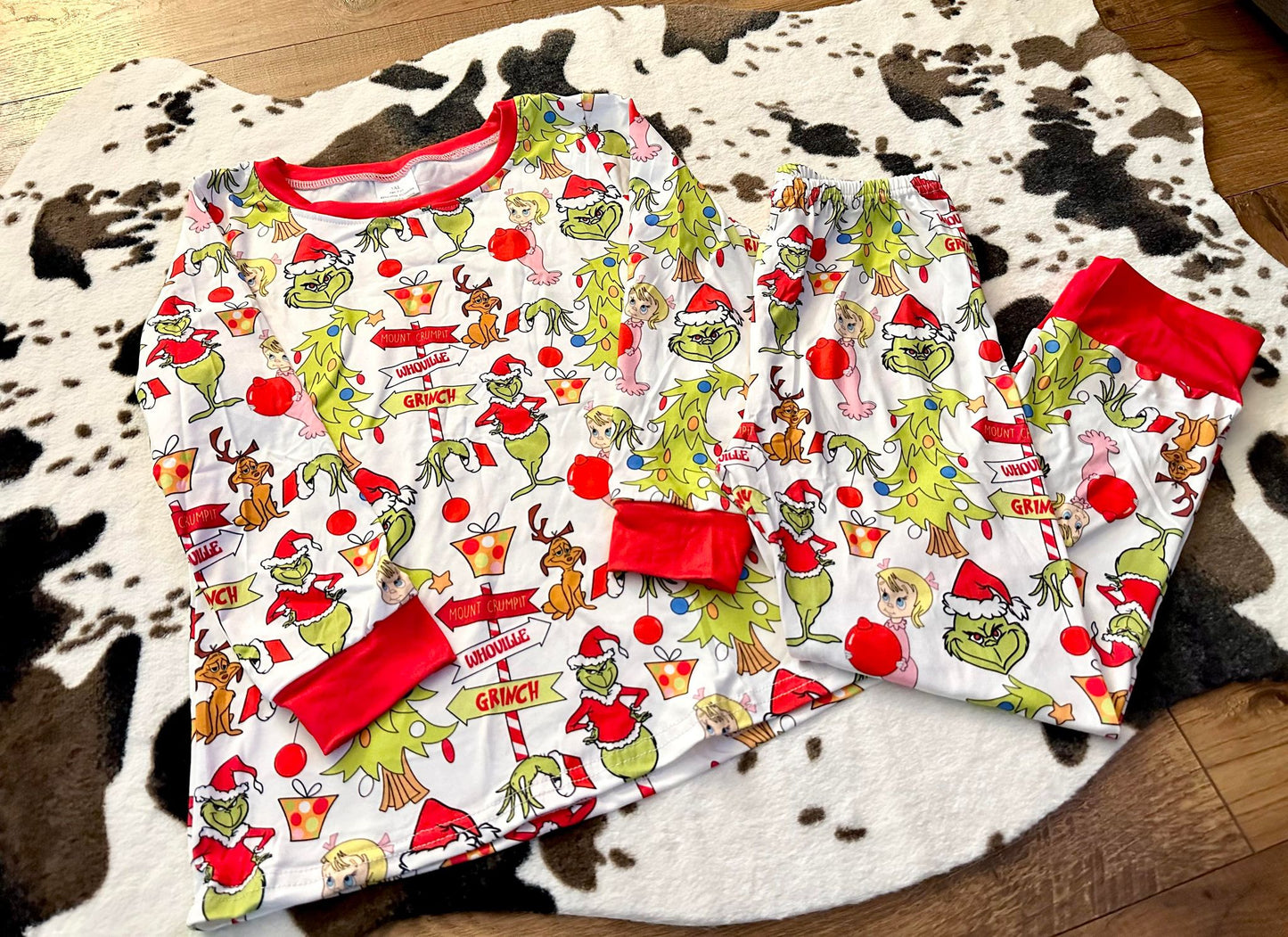 Baby Boys Christmas Frog Pants Pajamas Clothing Sets