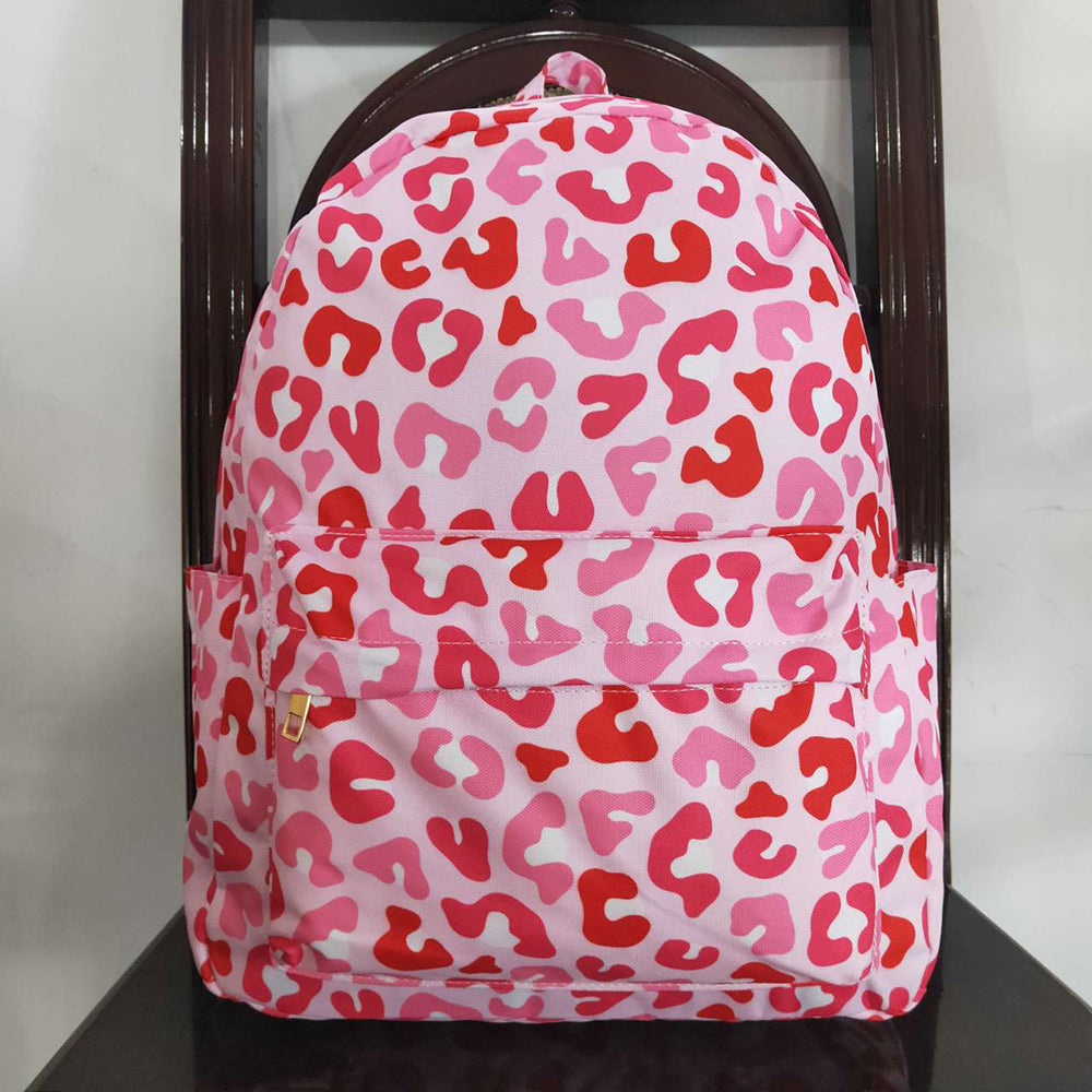 Baby Kids Girls Valentines Pink Leopard Back Bags