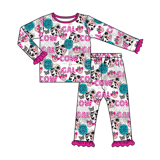 Baby Girls Western Cowgirls Pajamas Clothes Sets preorder(moq 5)