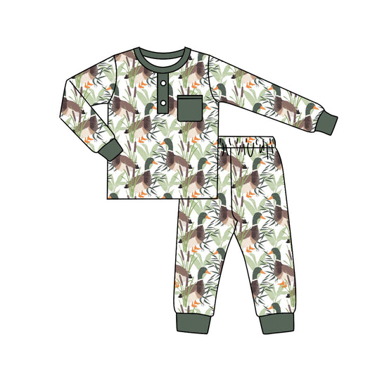 Baby Boys Duck Long Sleeve Top Pants Pajamas Sets preorder(moq 5)