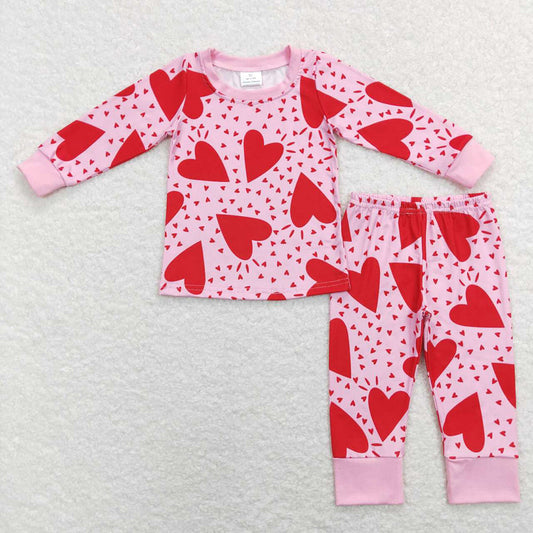 Baby Girls Valentines Red Hearts Sibling Sister Designs
