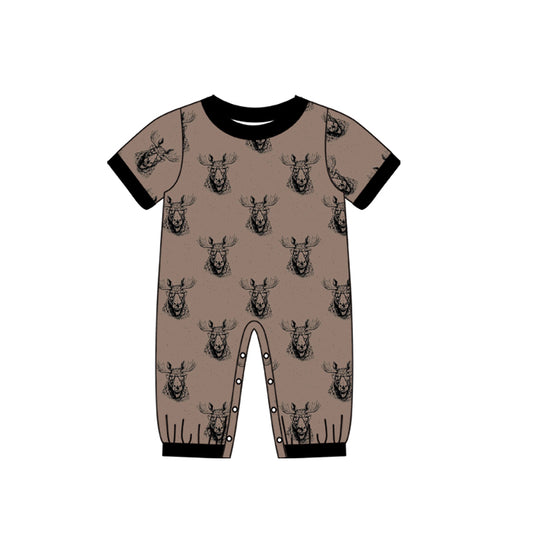 Baby Infant Highland Cow Round Rompers preorder(moq 5)