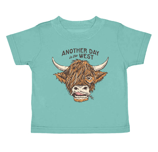 Baby Boys Western Another Day Highland Cow Tee Shirts Tops preorder(moq 5)