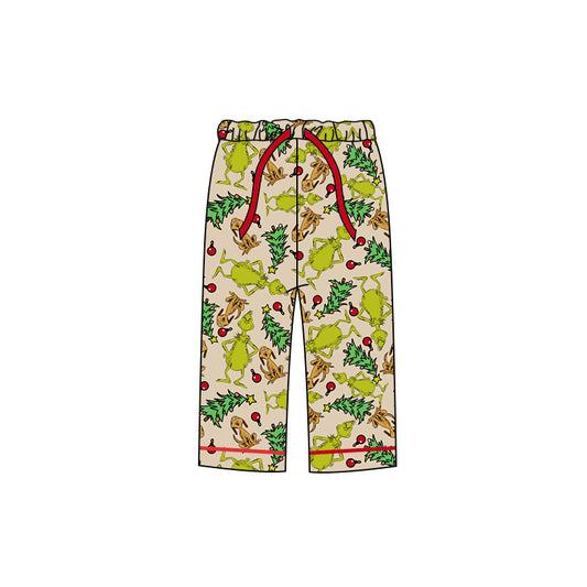 Adult Women Christmas Grog Print Bottom Pants Preorder(moq 5)