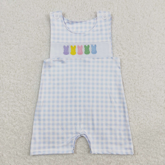 Baby Infants Easter Colorful Bunny Sleeveless Rompers