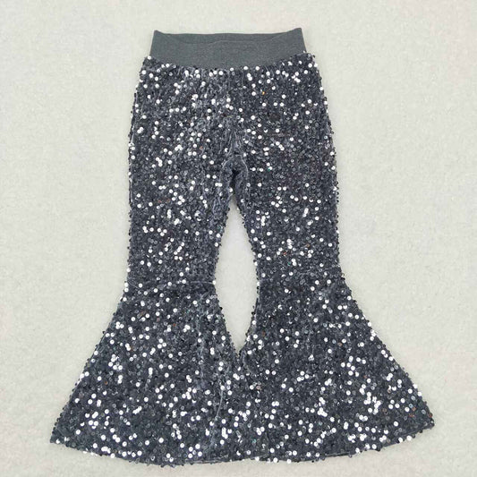 Sequin grey bell-bottoms Pants