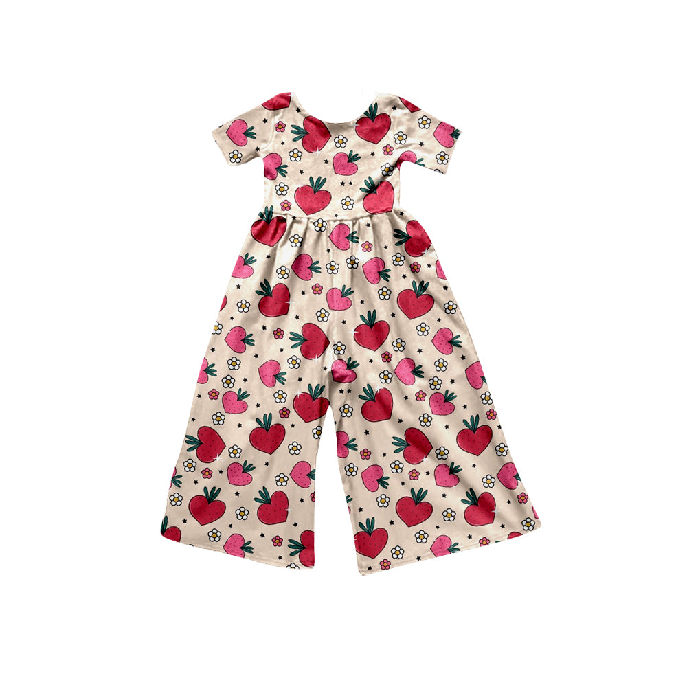 Baby Girls Short Sleeve Berry Bell Jumpsuits preorder(moq 5)